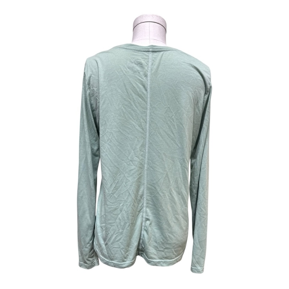 Set of TWO Stio Divide Scoop Neck Long Sleeve Tee, Yellow and Leaf Green, Medium - Picture 5 of 14